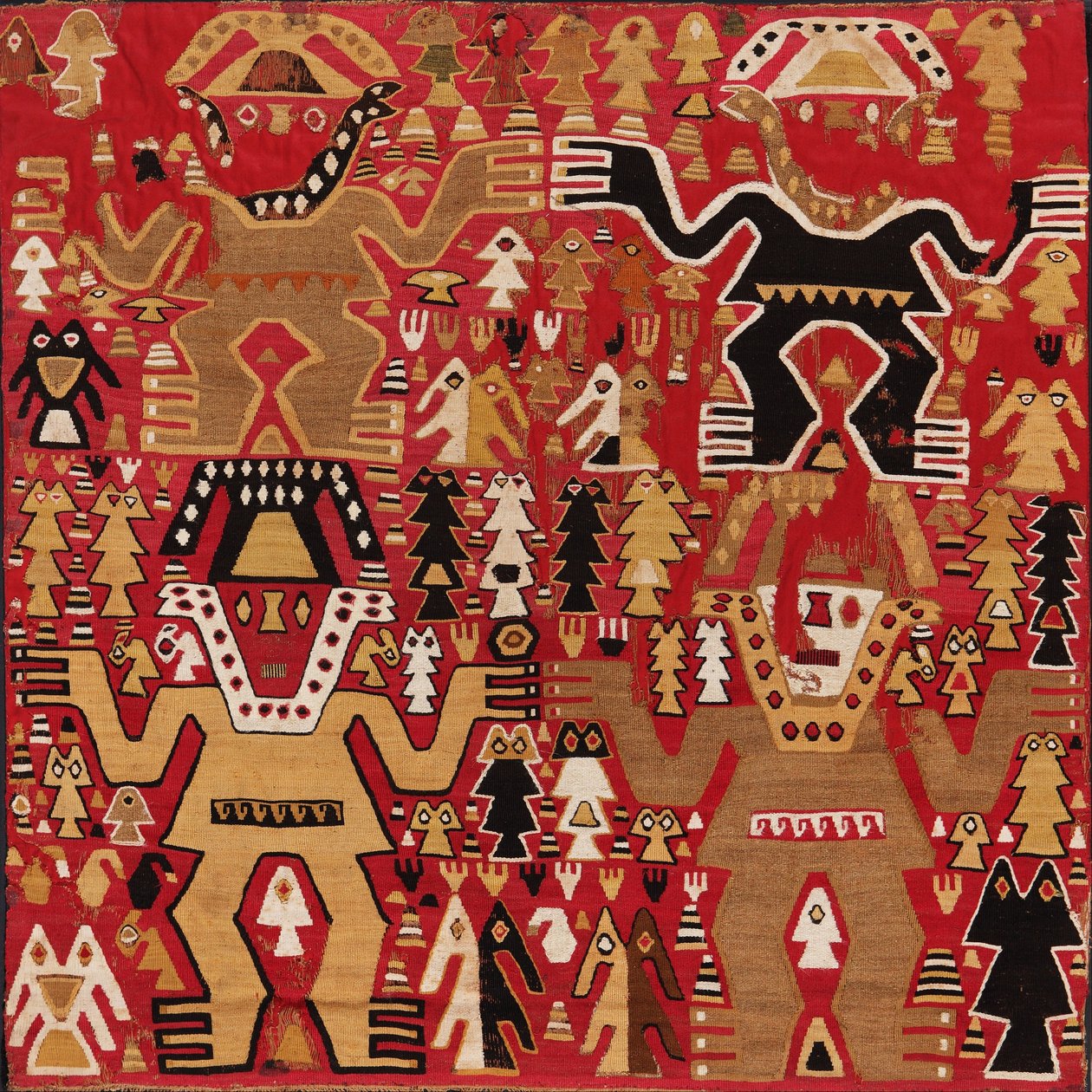 Ceremoniel tekstil af Chimú style