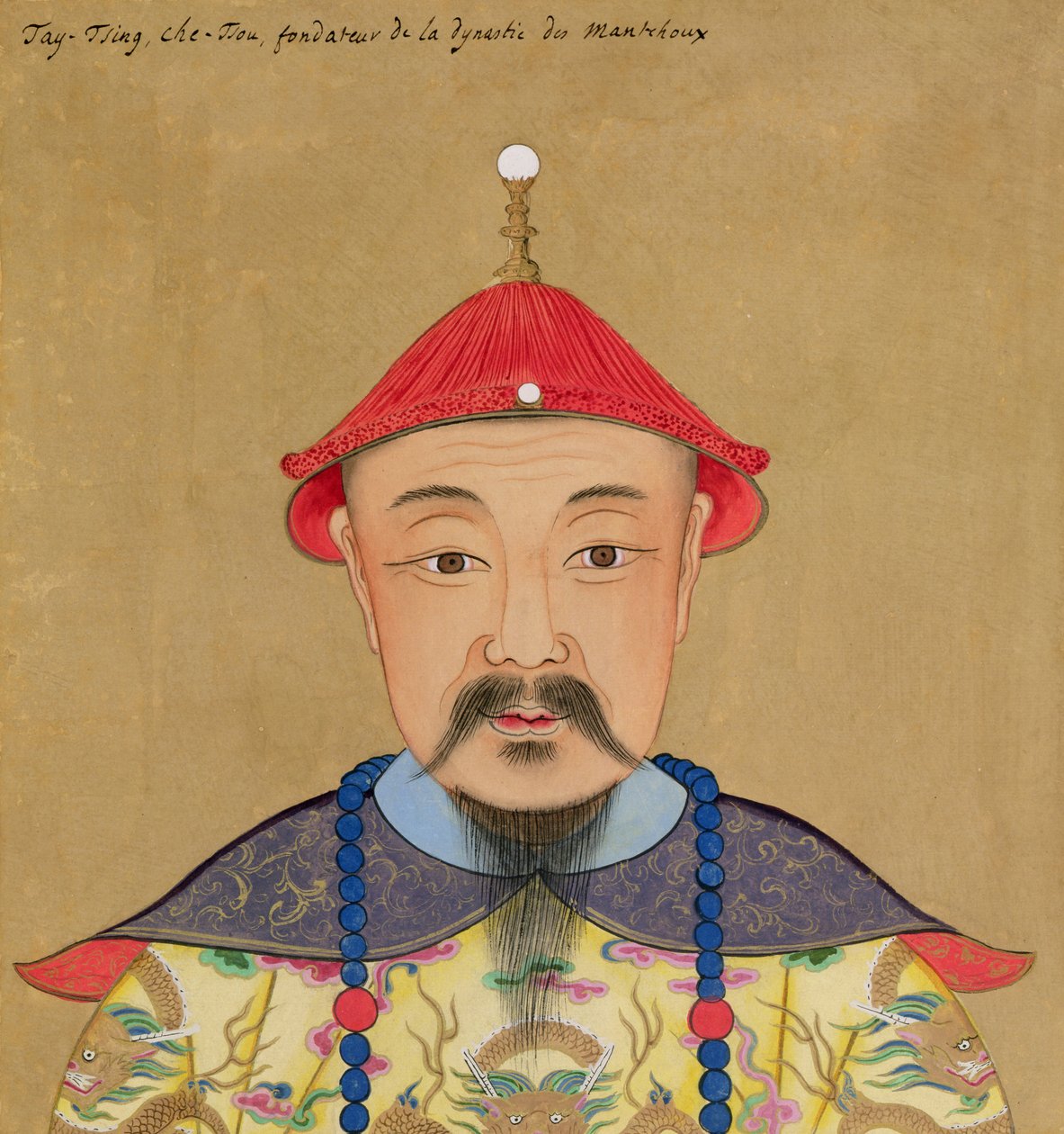 Portræt af Ti Qing Che-Tsu (1638-61) af Chinese School