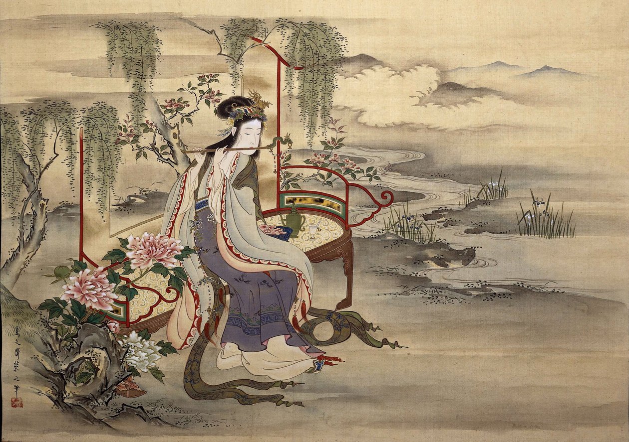 Den kinesiske skønhed Yang Guifei, ca 1810-1815. af Chobunsai Eishi