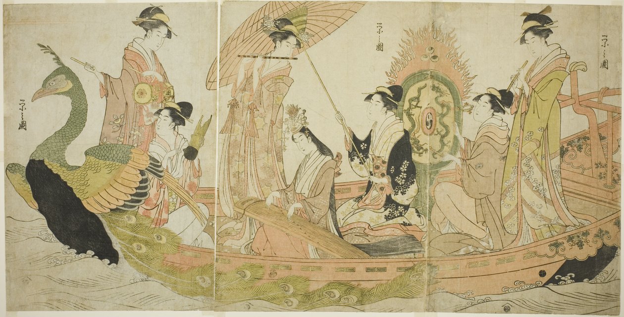 Påfuglebåden af Chobunsai Eishi