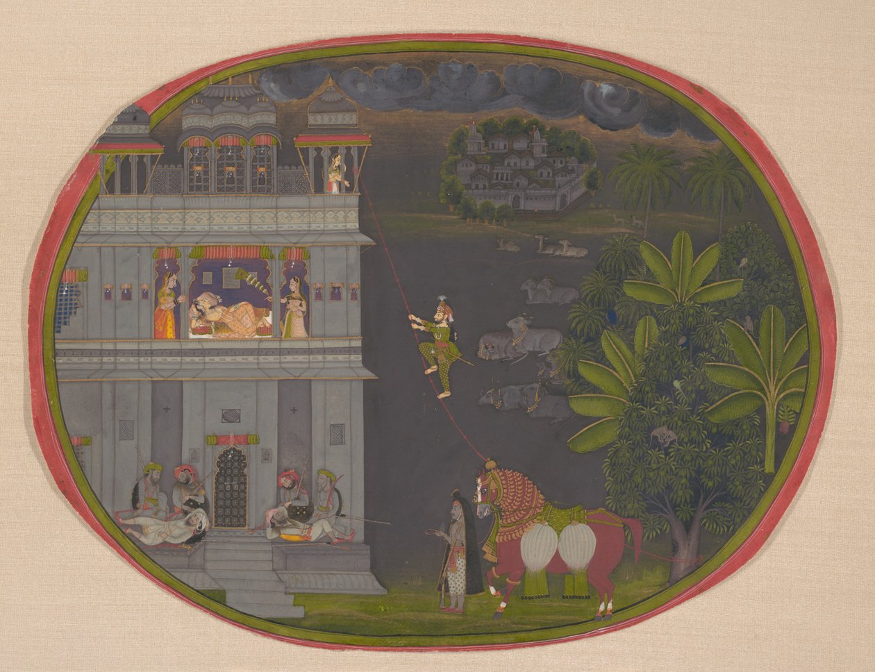 Escape at Night:, ca. 1800-10. af Chokha