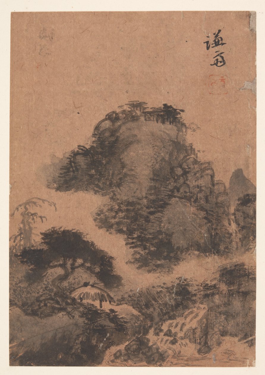 Landskab (albumblad) af Chong Son