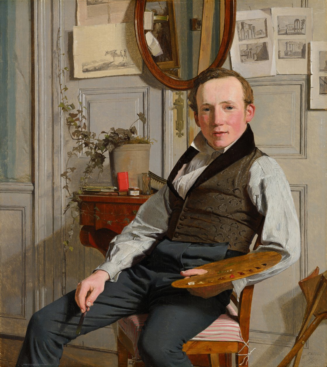 Portrait of Frederik Sødring af Christen Købke