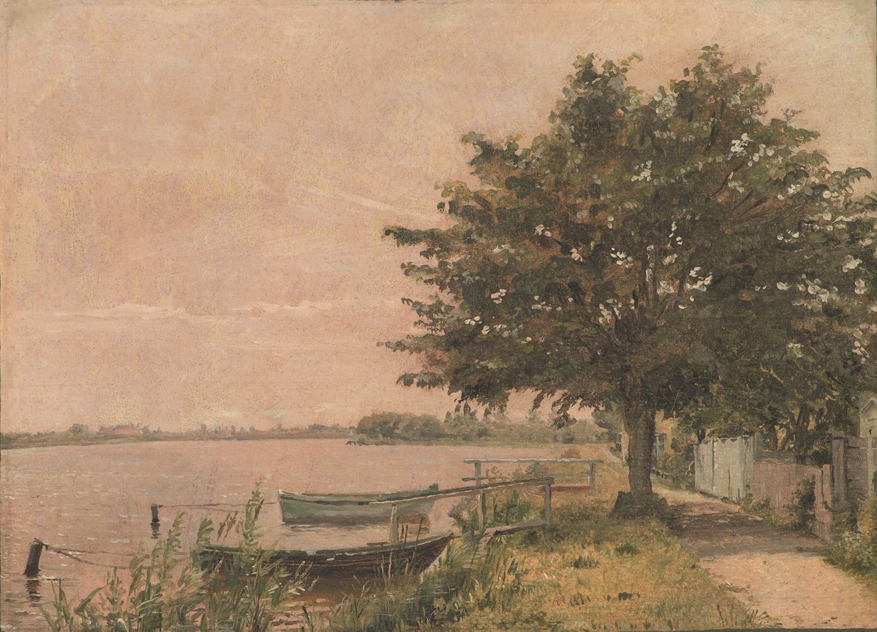 View of Dosseringen towards Nørrebro af Christen Købke