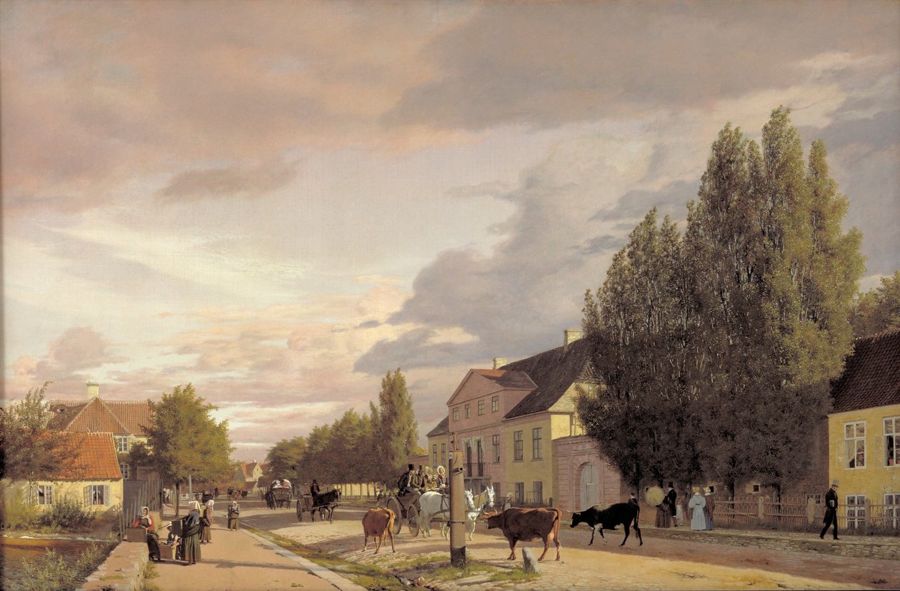 Morning View of Østerbro af Christen Schjellerup Kobke