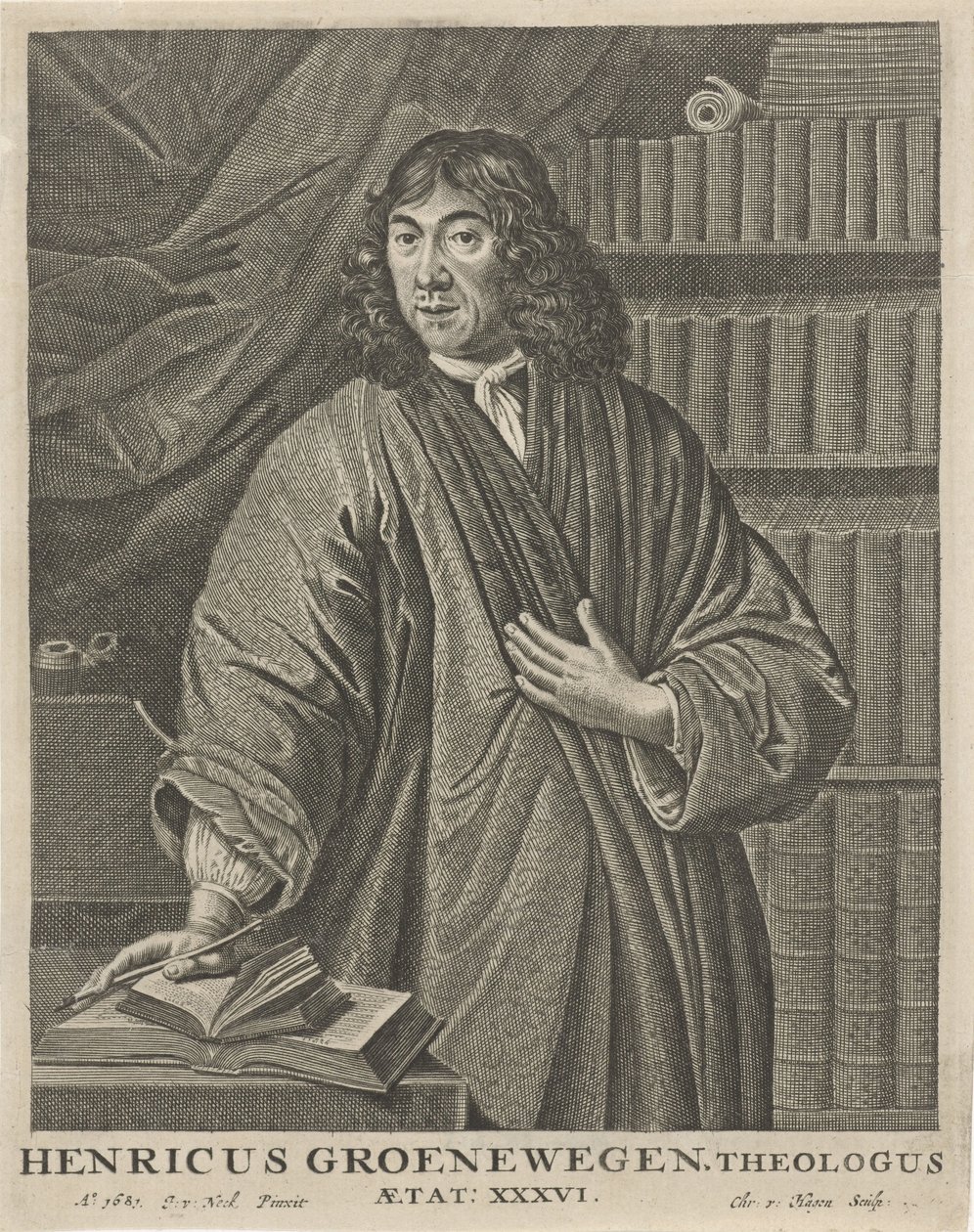 Portræt af Henricus Groenewegen af Christiaan Hagen