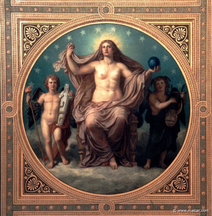 Aphrodite Urania som kunstens protektor. af Christian Griepenkerl