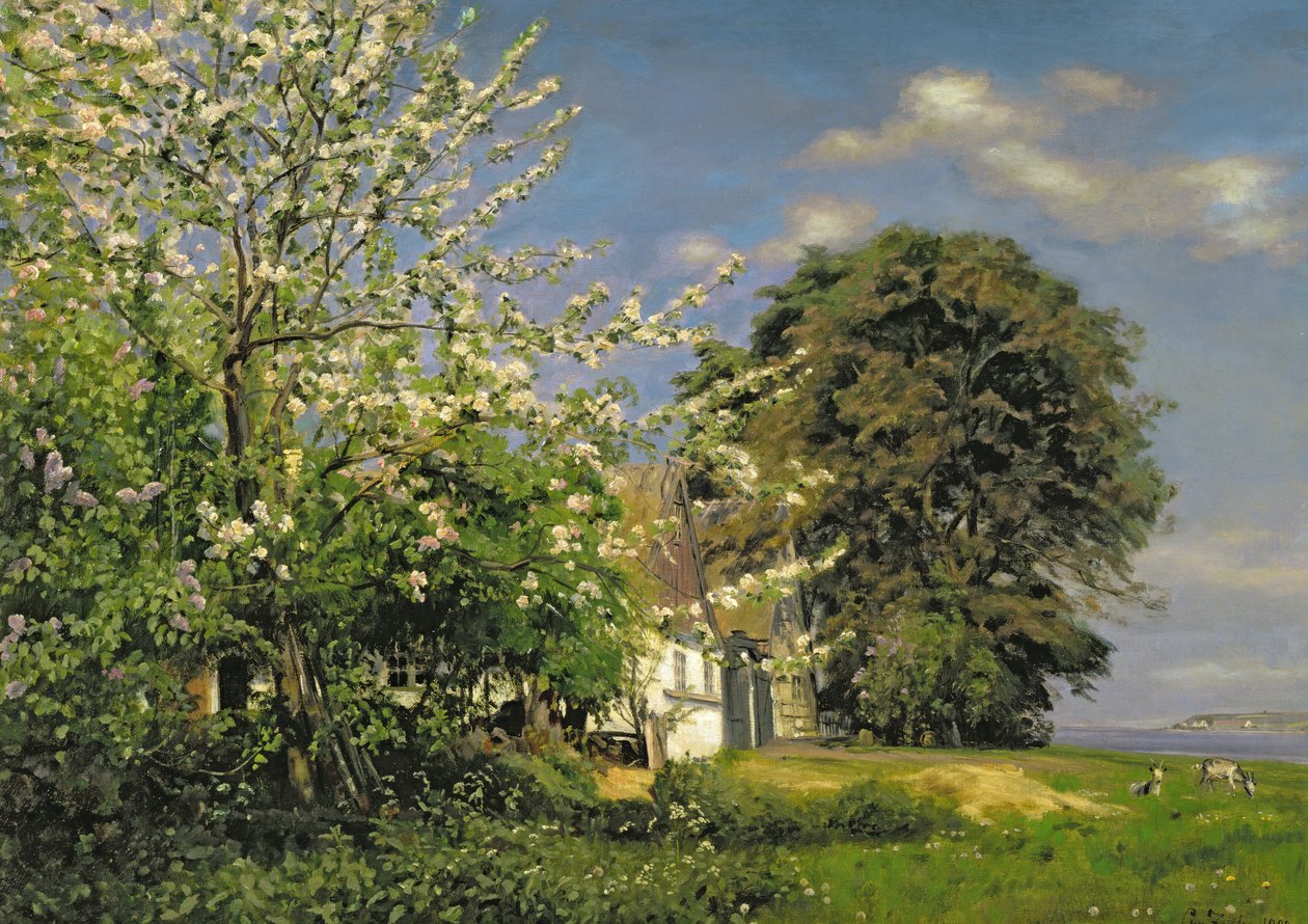Forårsblomst, 1908 af Christian Zacho