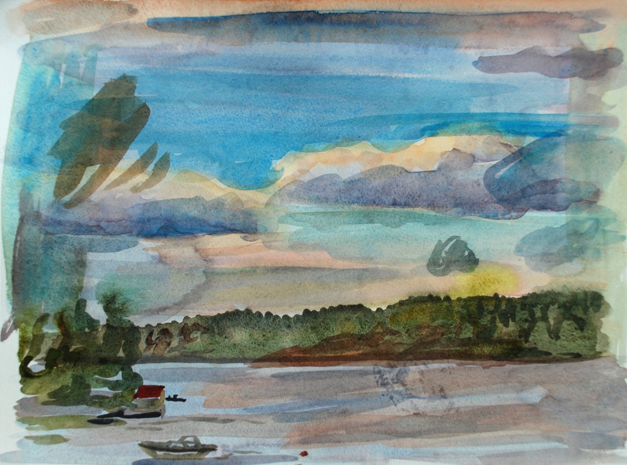 Archipelago 4, 2010 (akvarel) af Christian Furr