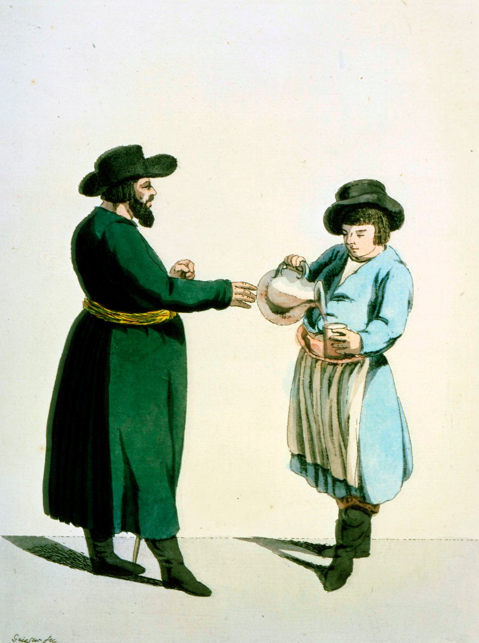 Kvass Sælger, 1799. af Christian Gottfried Heinrich Geissler