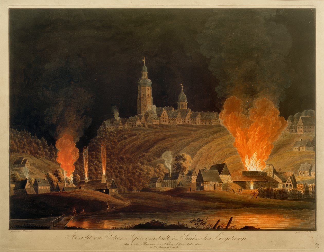 Udsigt over Johanngeorgenstadt af Christian Johann Oldendorp