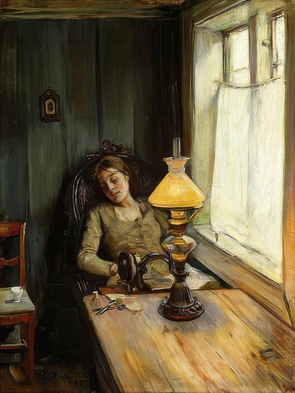 Træt. 1885 af Christian Krohg