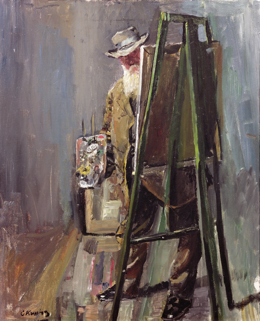 Selvportræt af Christian Krohg
