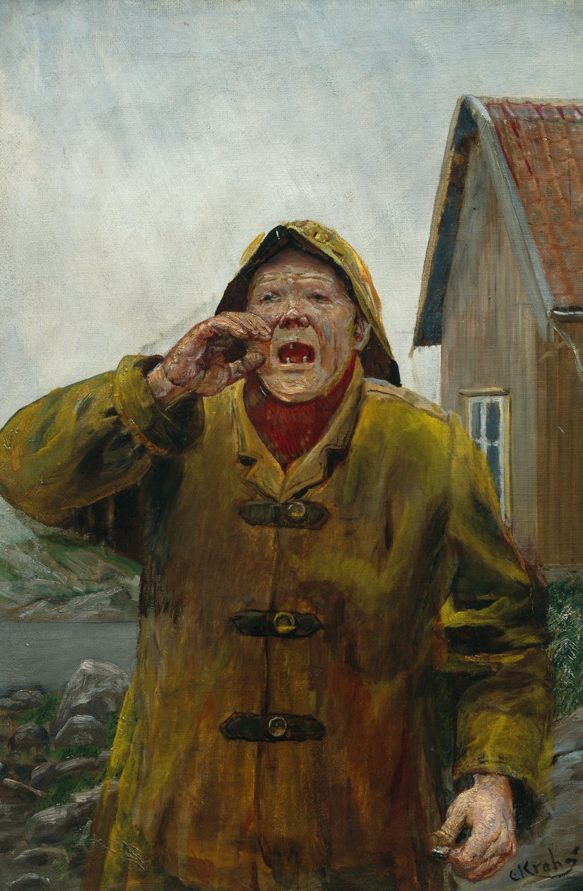Råber Fisherman (maleri) af Christian Krohg