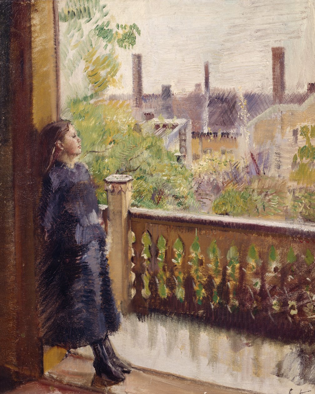Verandaen i Grønnegate af Christian Krohg