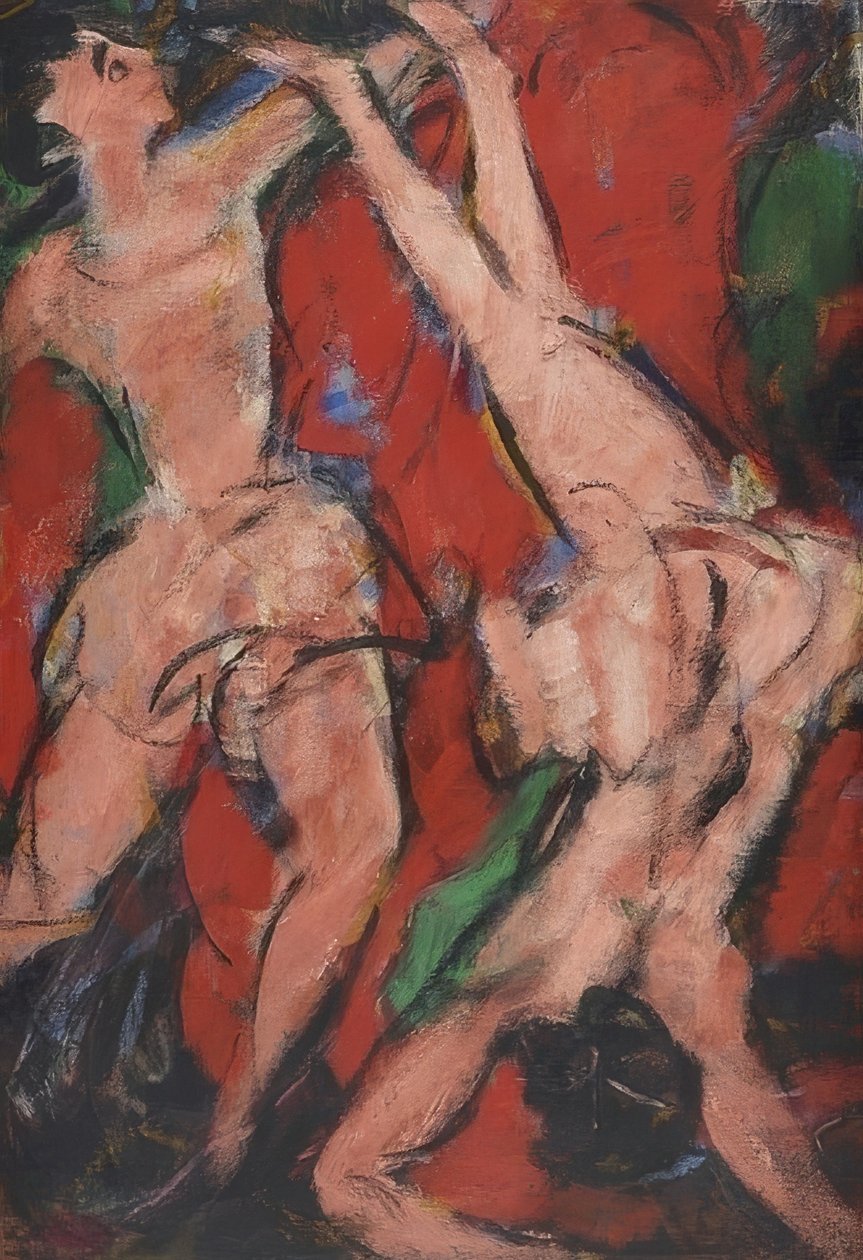 Akrobater. 1916 af Christian Rohlfs
