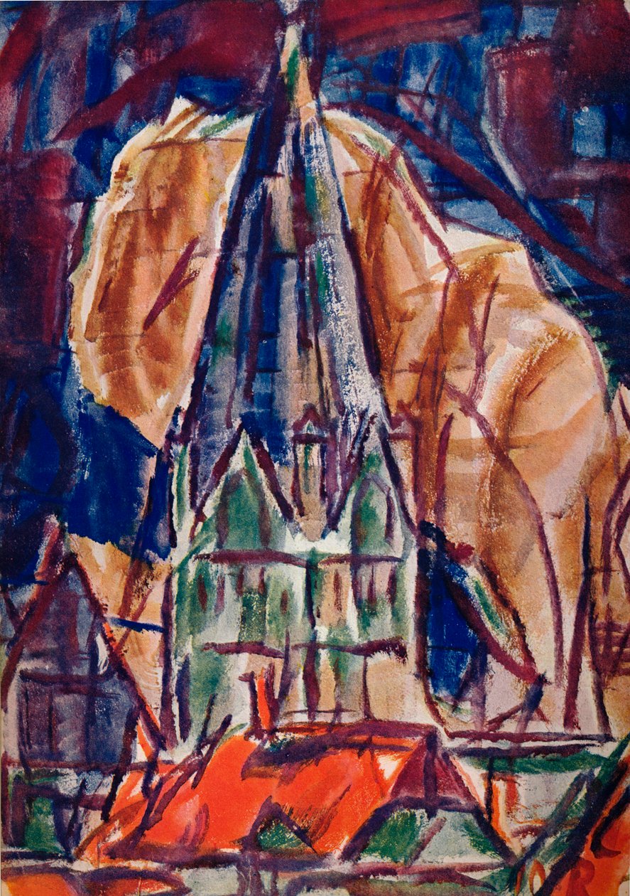 Sankt Patrokus i Soest, c1912 af Christian Rohlfs