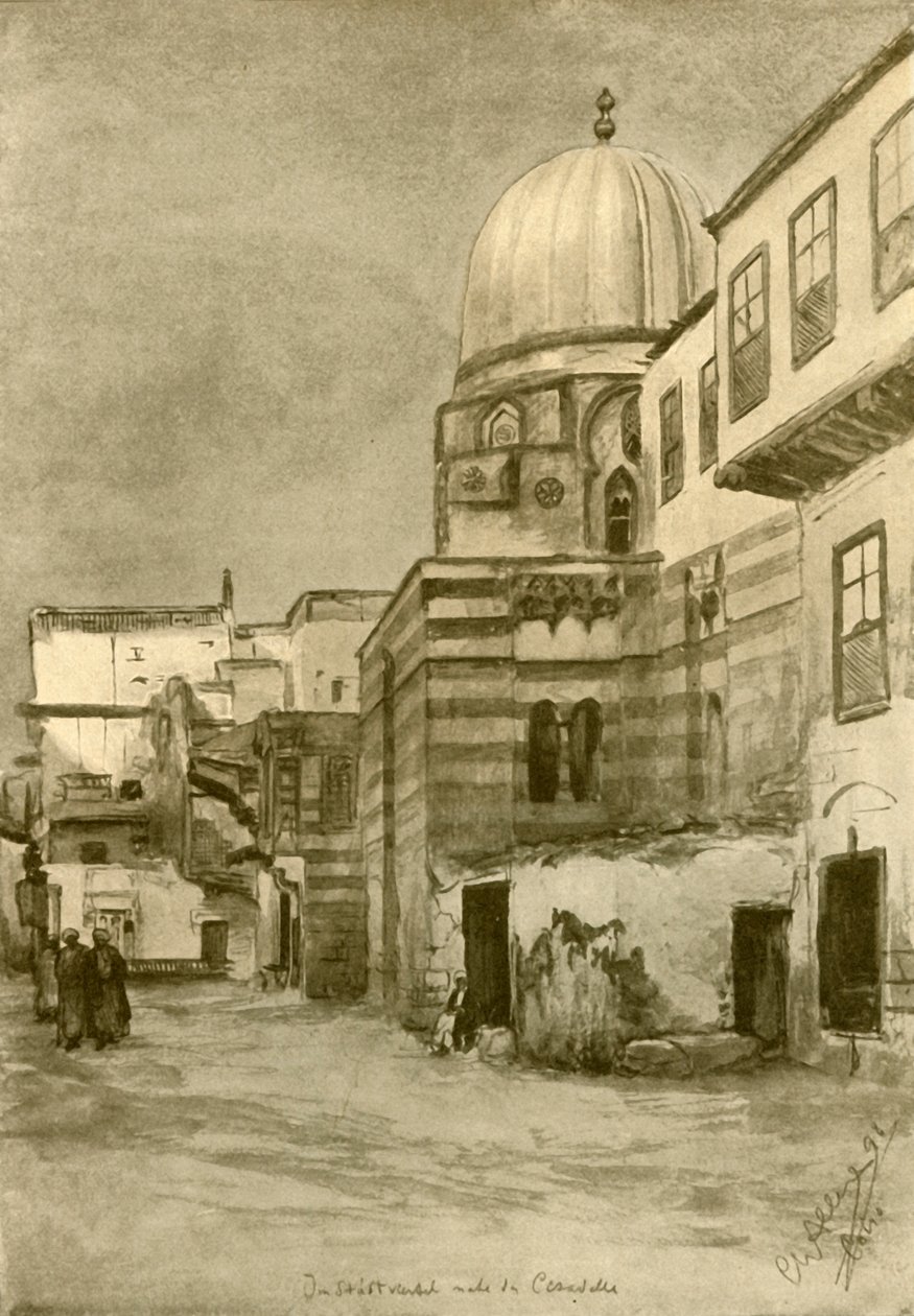 Moske, Cairo, Egypten, 1898. af Christian Wilhelm Allers