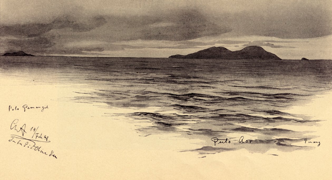 Island Caller, Malaya, 1898. af Christian Wilhelm Allers