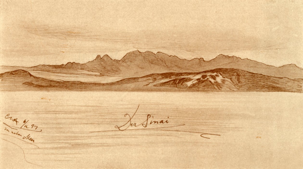 Sinai, Egypten, 1898. af Christian Wilhelm Allers