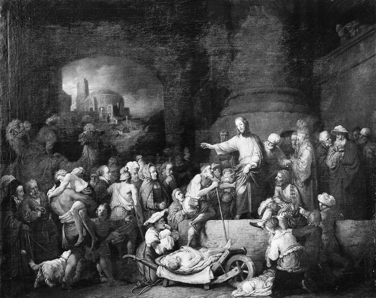 Kristus helbreder de syge, 1742. af Christian Wilhelm Ernst Dietrich
