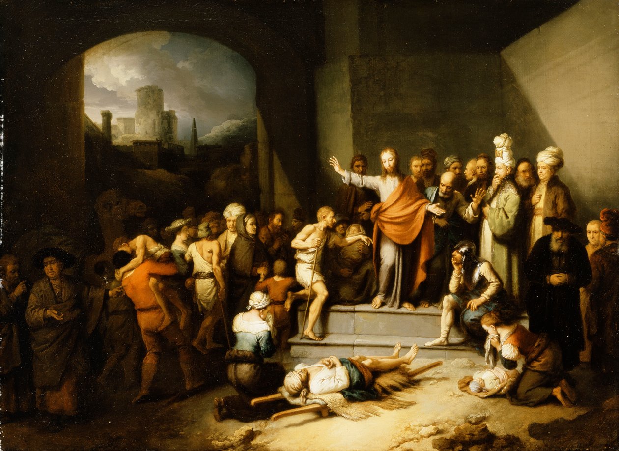 Kristus helbreder de syge, af Christian Wilhelm Ernst Dietrich
