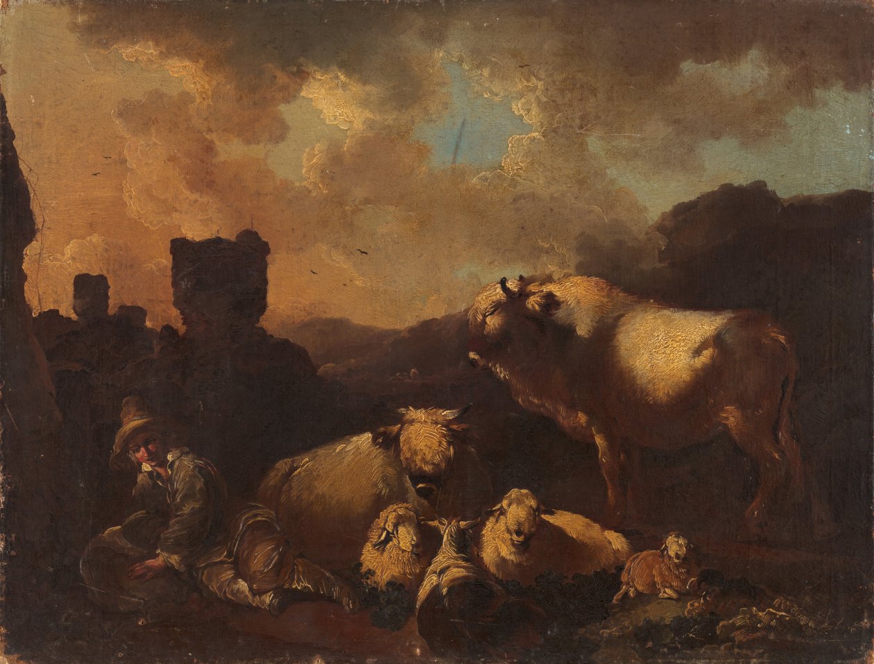 Hollandsk historie (Hyrdinde) af Christian Wilhelm Ernst Dietrich