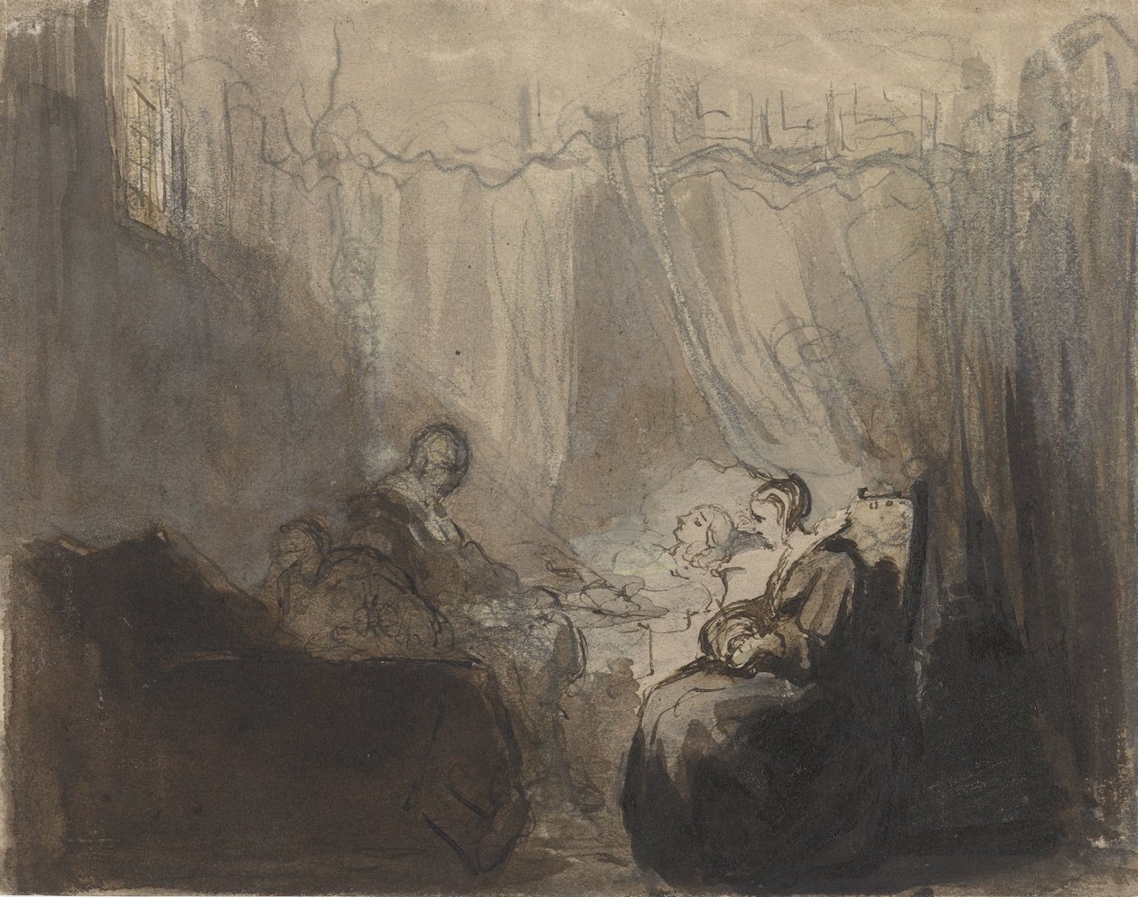 En syg seng af Christoffel Bisschop