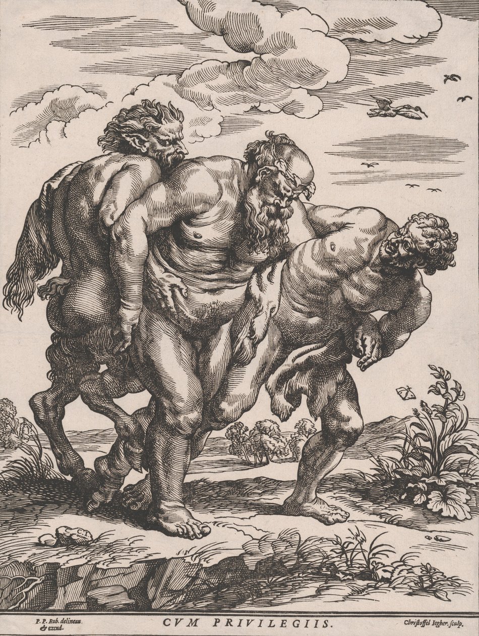 Silenus-marchen, ca. 1652. af Christoffel Jegher