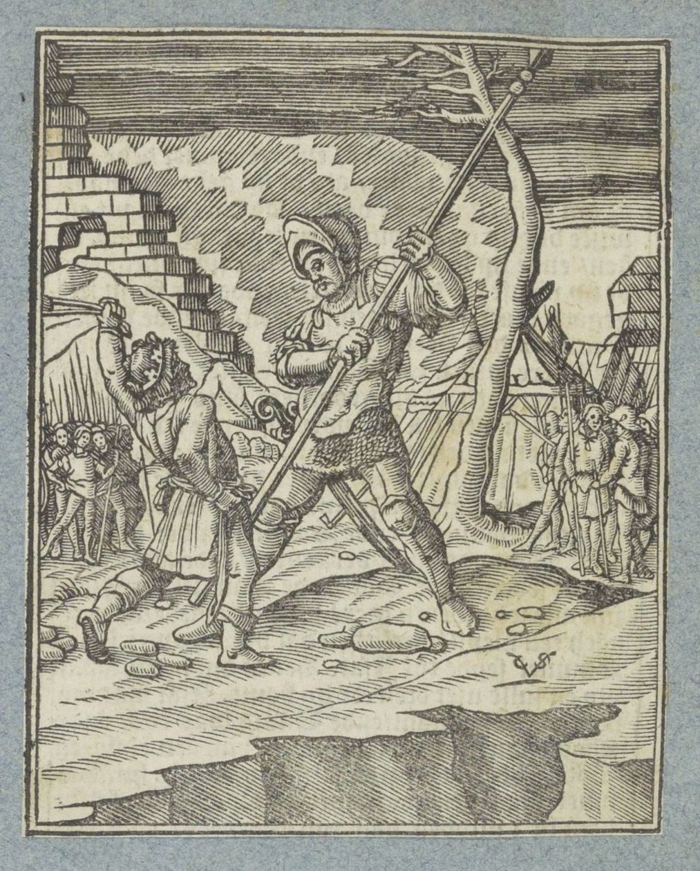 David besejrer Goliat af Christoffel van Sichem (II)