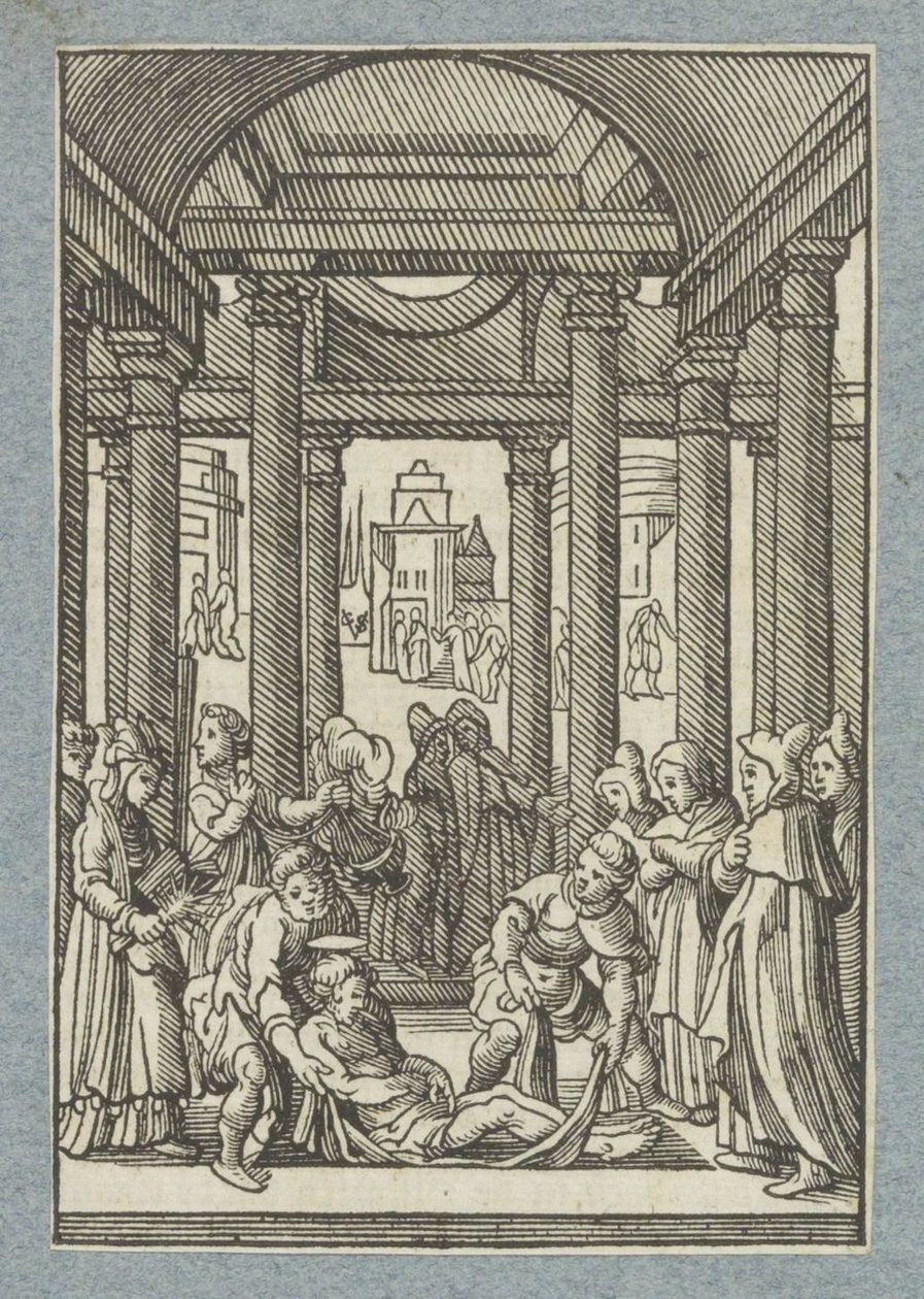 Begravelse af Stephen af Christoffel van Sichem (II)