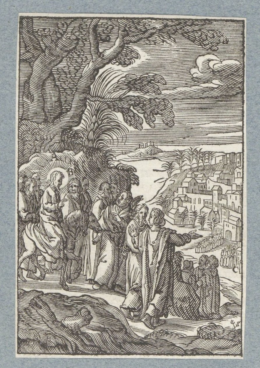 Indrejse i Jerusalem af Christoffel van Sichem (II)