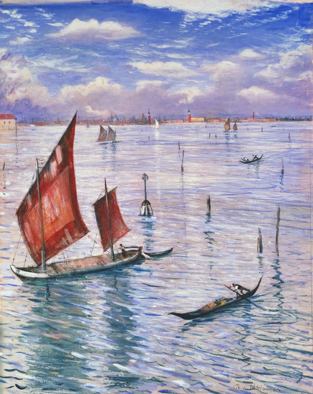 Venedig fra Lido af Christopher Richard Wynne Nevinson