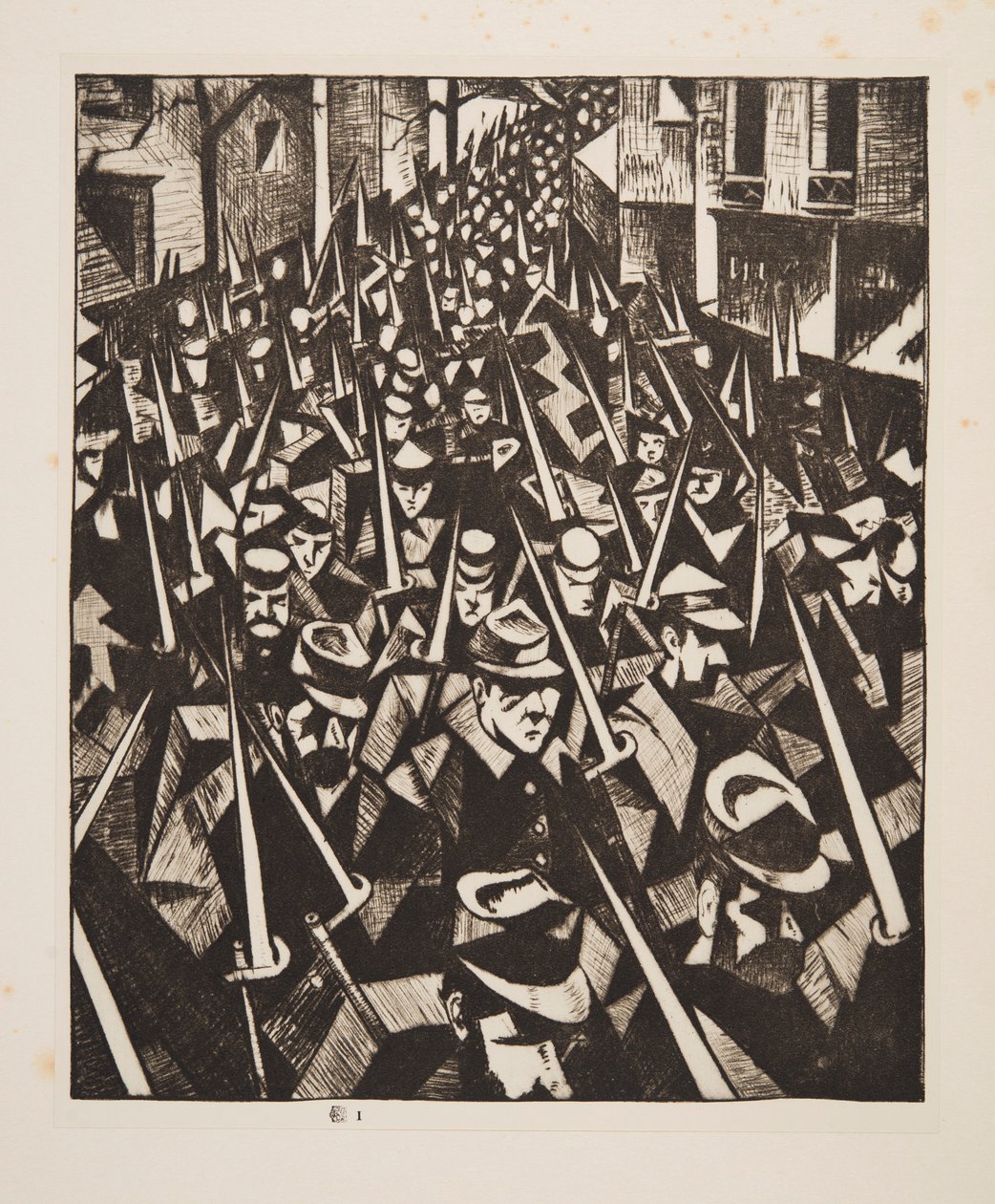 A Dawn, 1914, pub. 1915. af Christopher Richard Wynne Nevinson