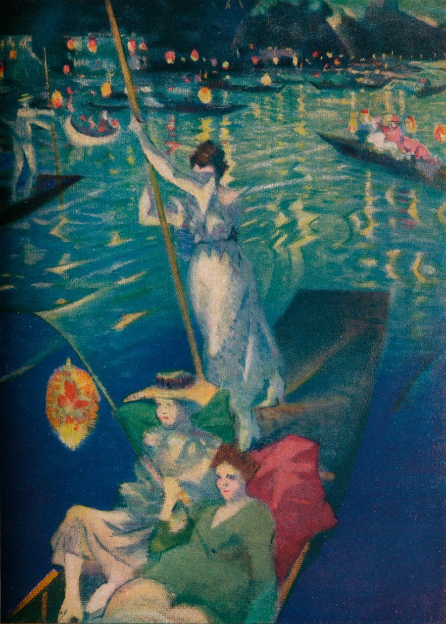 En Thames Regatta, c1919 af Christopher Richard Wynne Nevinson