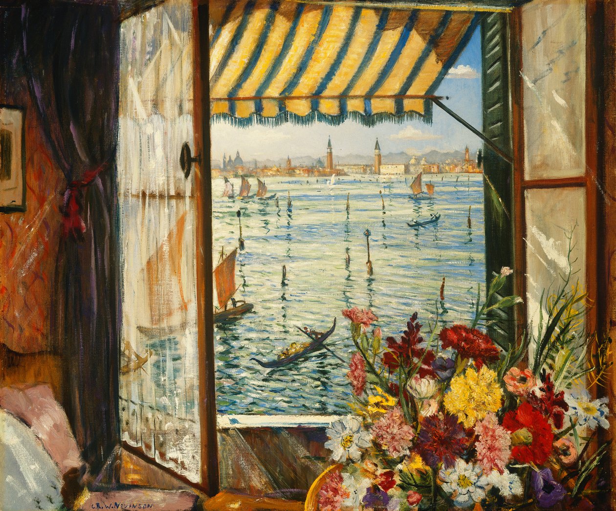 Fra et venetiansk vindue, 1934 af Christopher Richard Wynne Nevinson