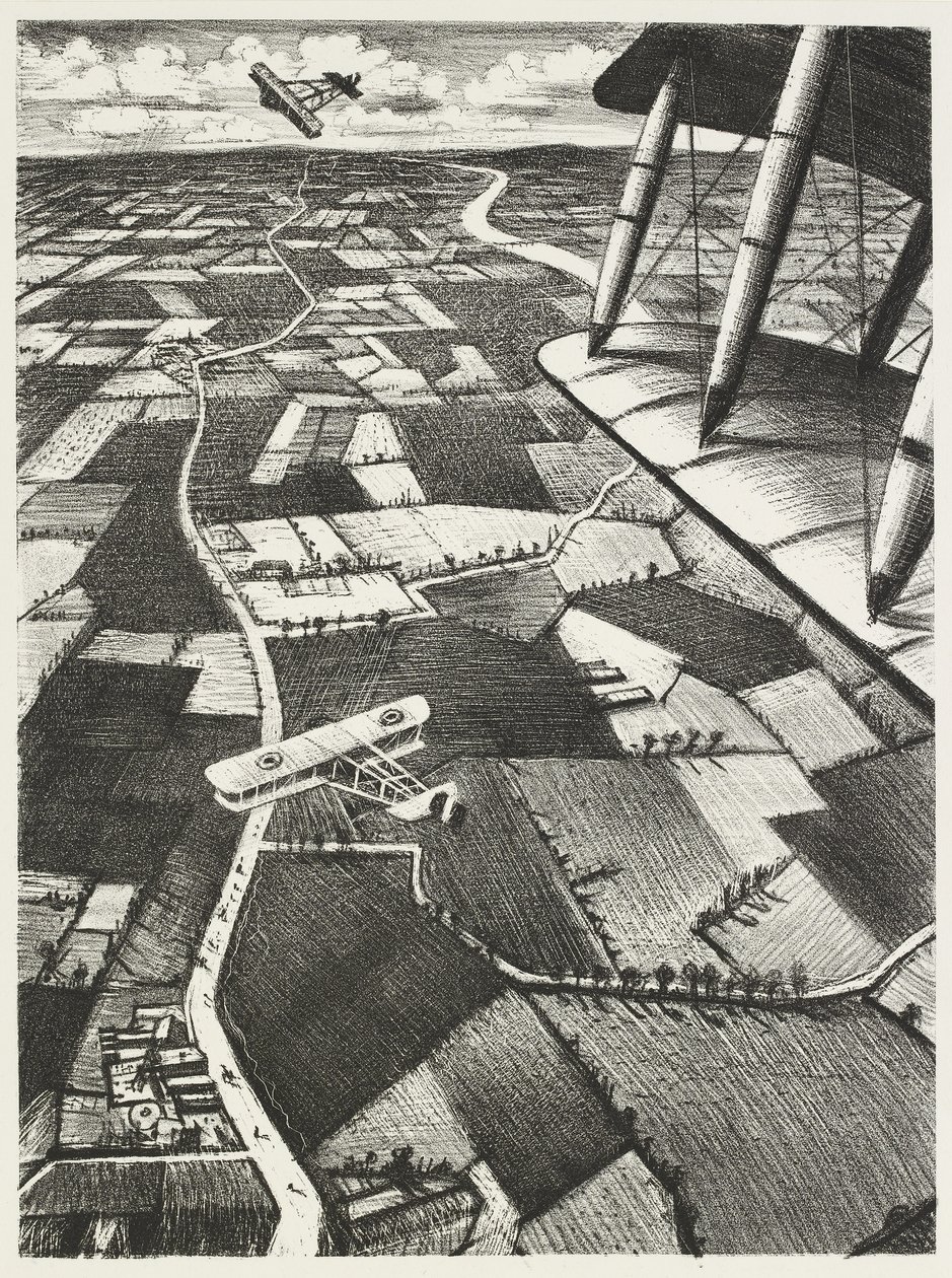 I luften, 1917 af Christopher Richard Wynne Nevinson
