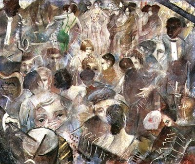 Natklub, ca. 1928 af Christopher Richard Wynne Nevinson