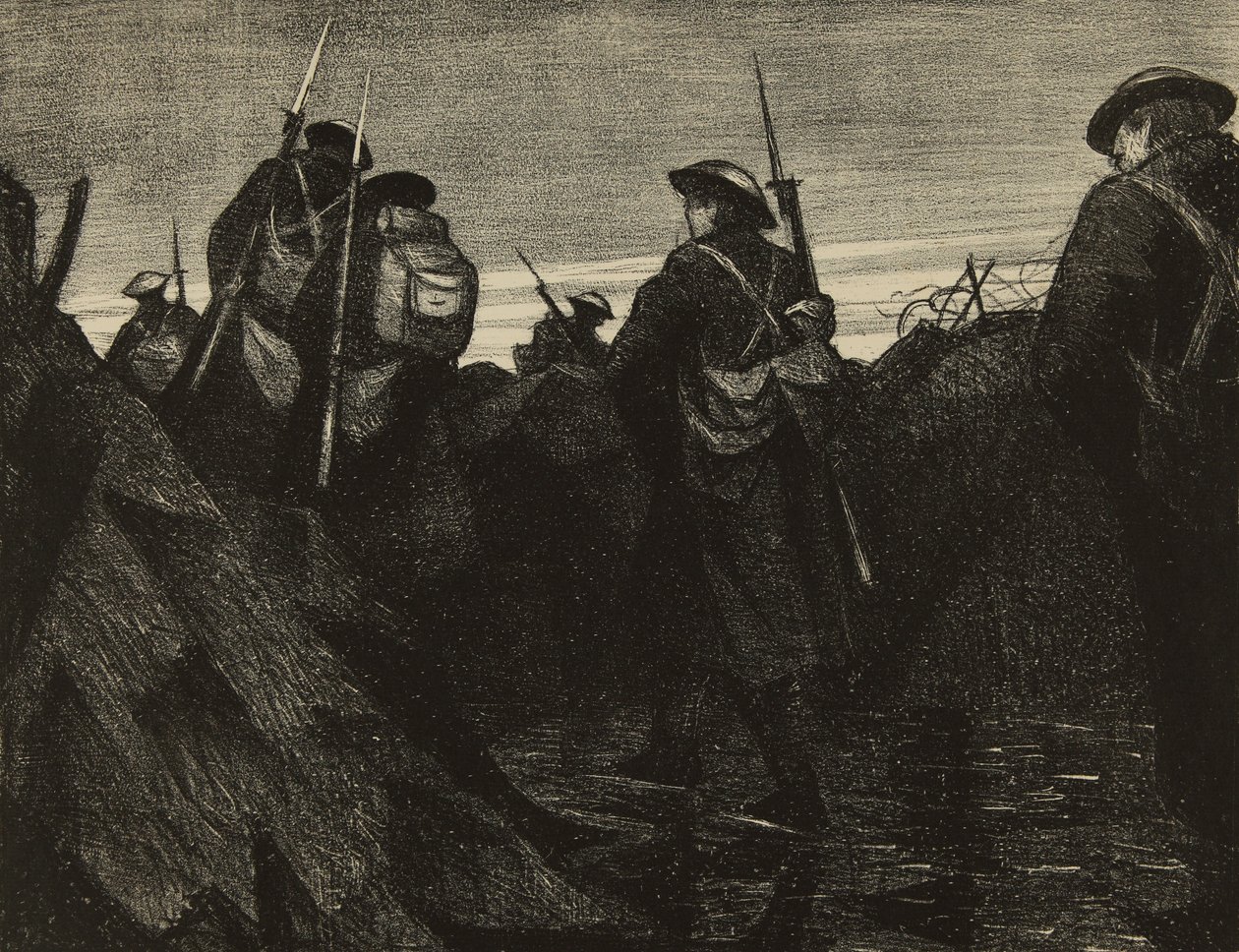 Relieffer ved daggry af Christopher Richard Wynne Nevinson