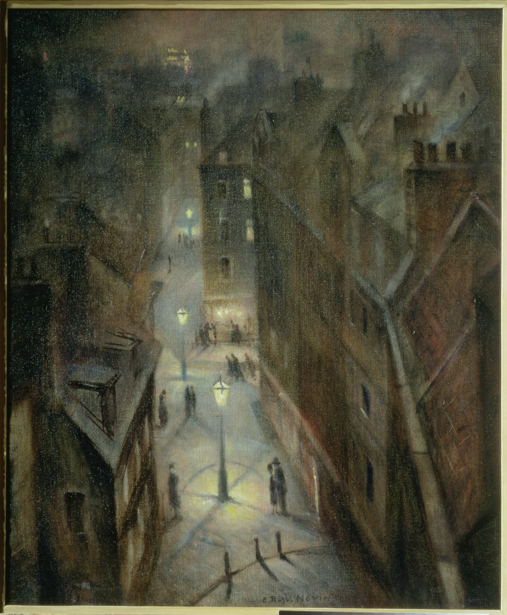 Soho Twilight, ca. 1924 af Christopher Richard Wynne Nevinson
