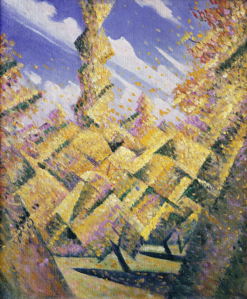 De fire årstider: efterår, ca. 1919 af Christopher Richard Wynne Nevinson