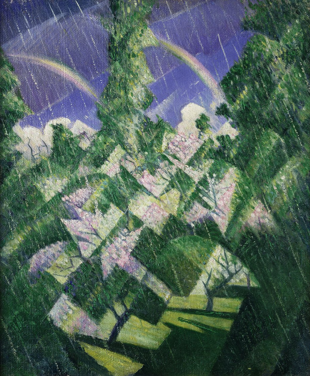 De fire årstider: forår, ca. 1919 af Christopher Richard Wynne Nevinson