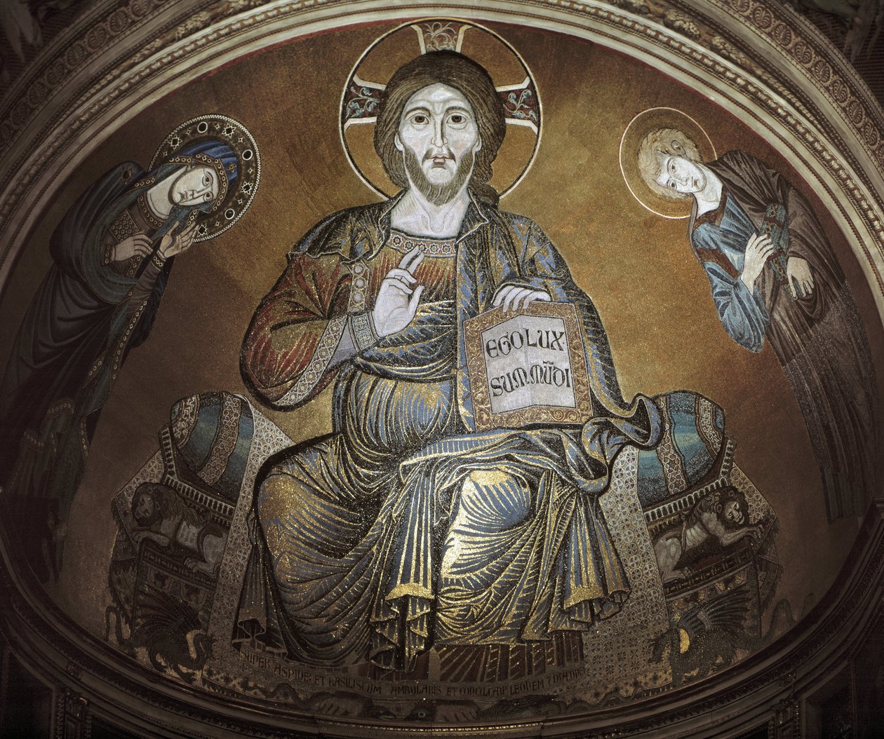 Kristus i Majestæt. Mosaik af Cimabue