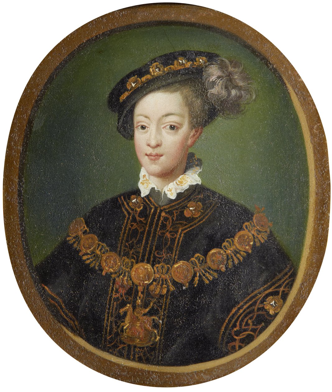 Portræt af Edward VI af Circle of Isaac Oliver