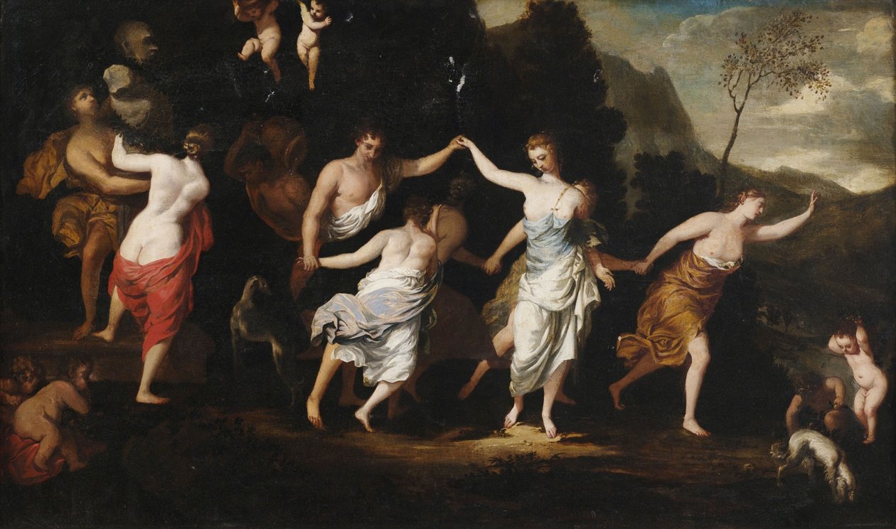 Bacchanal af Circle of Jan Boeckhorst