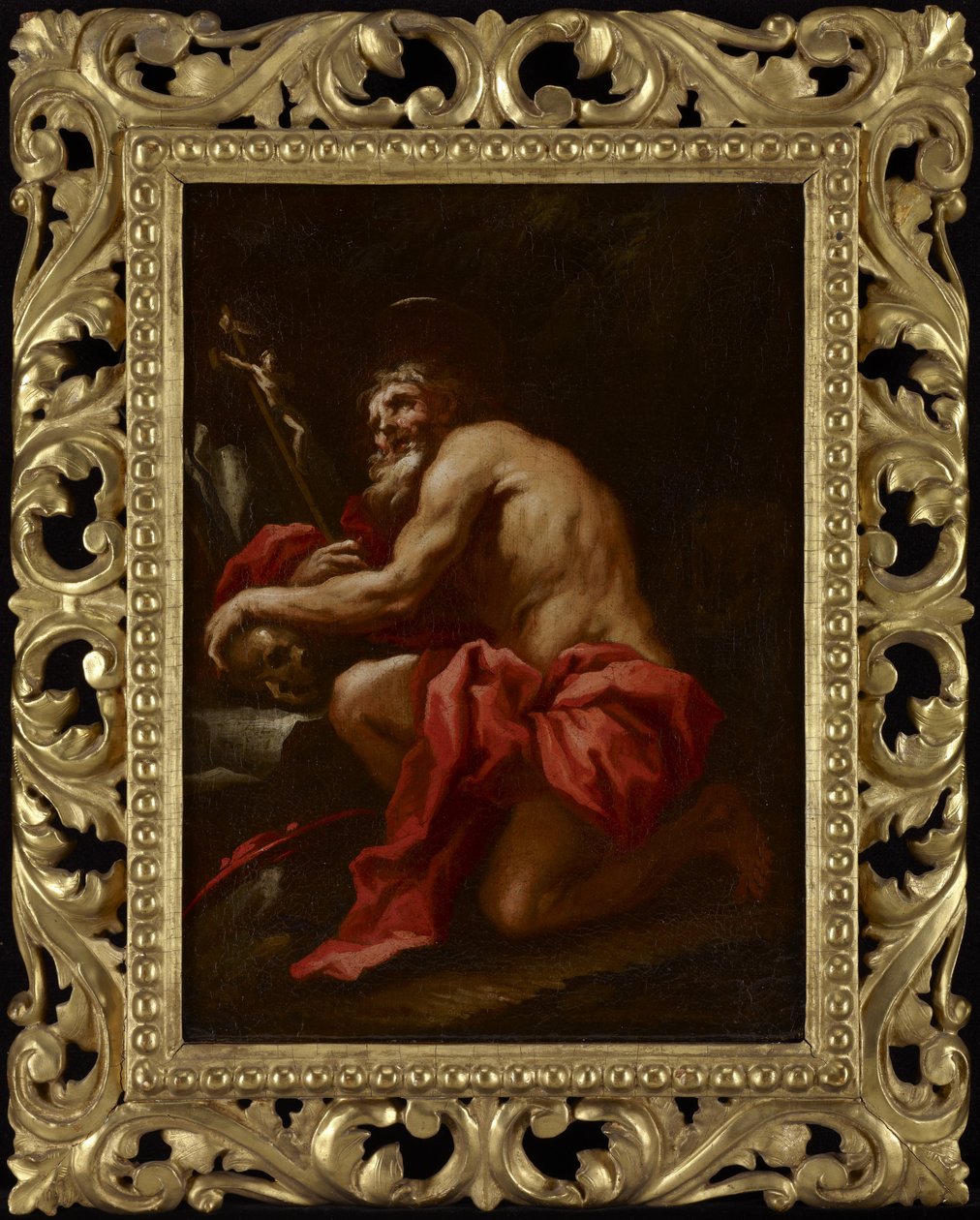 Sankt Hieronymus i ørkenen af Circle of Paolo Pagani