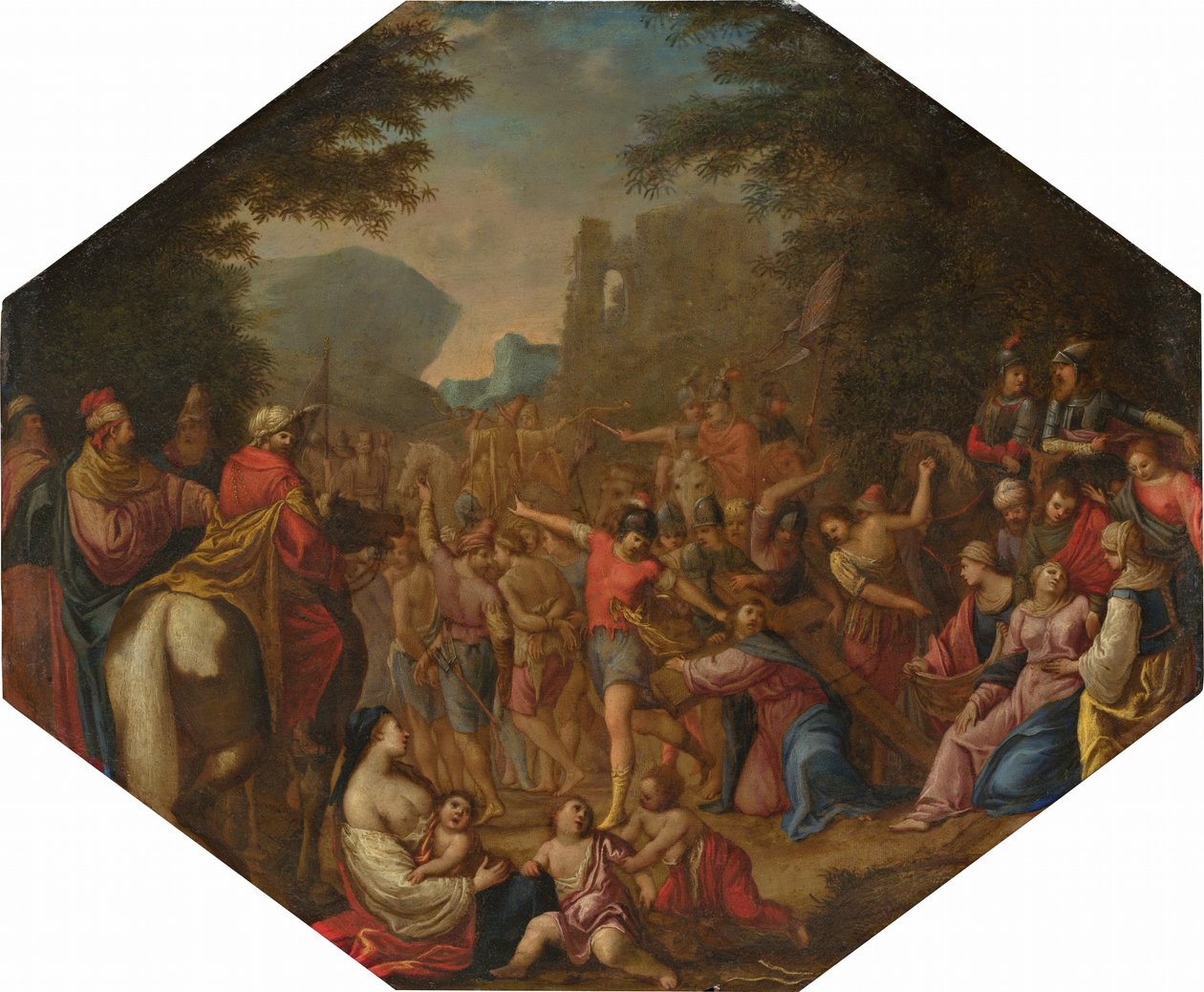 Vejen til Golgata af Circle of Claude Déruet