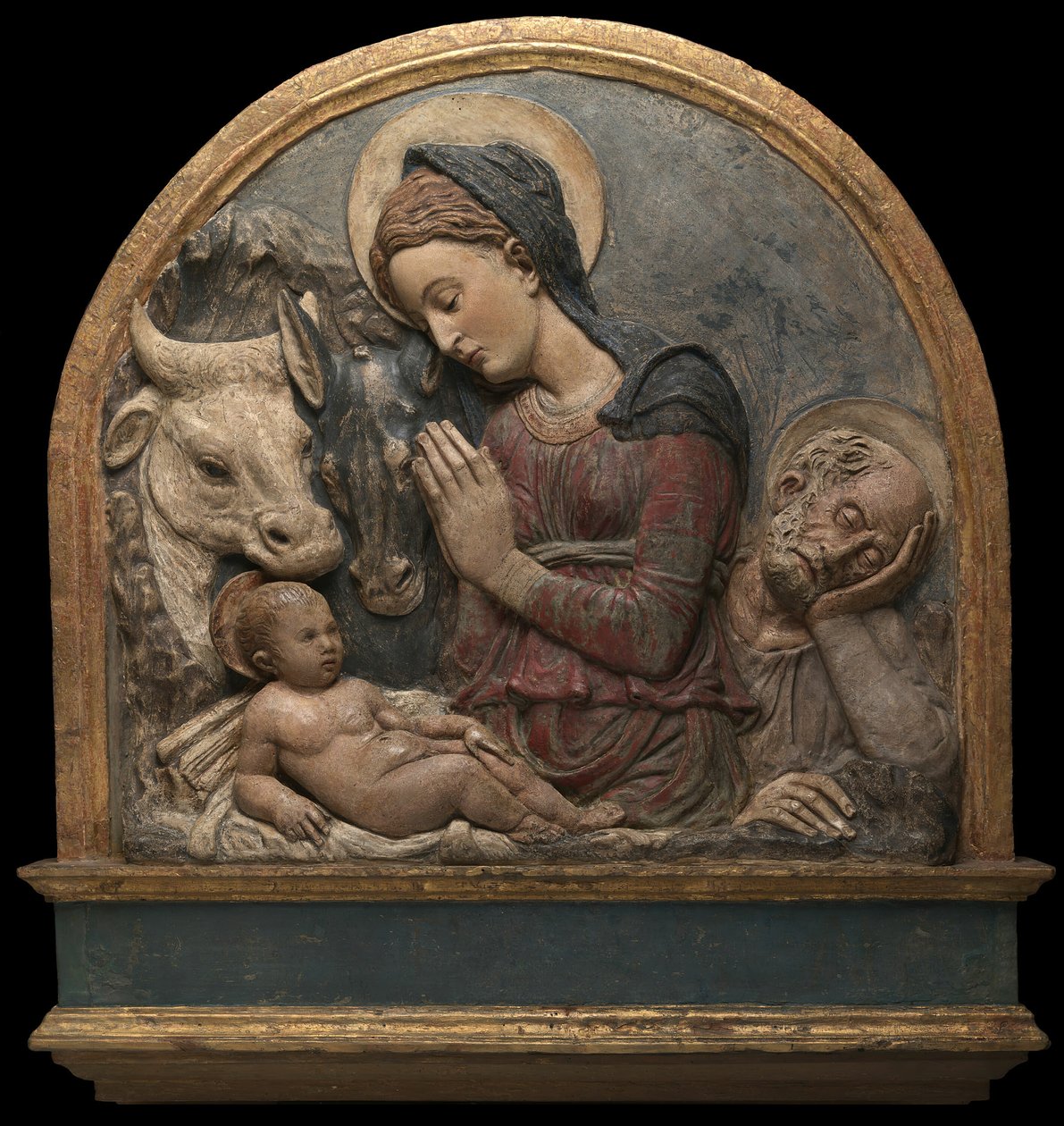 Fødselen, ca. 1465. af Circle of Donatello