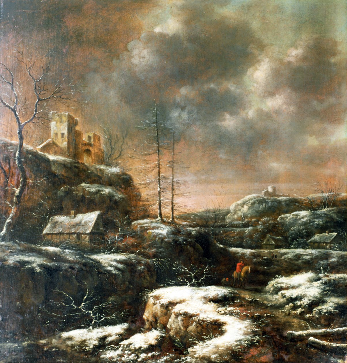 Vinterscene af Claes Molenaer