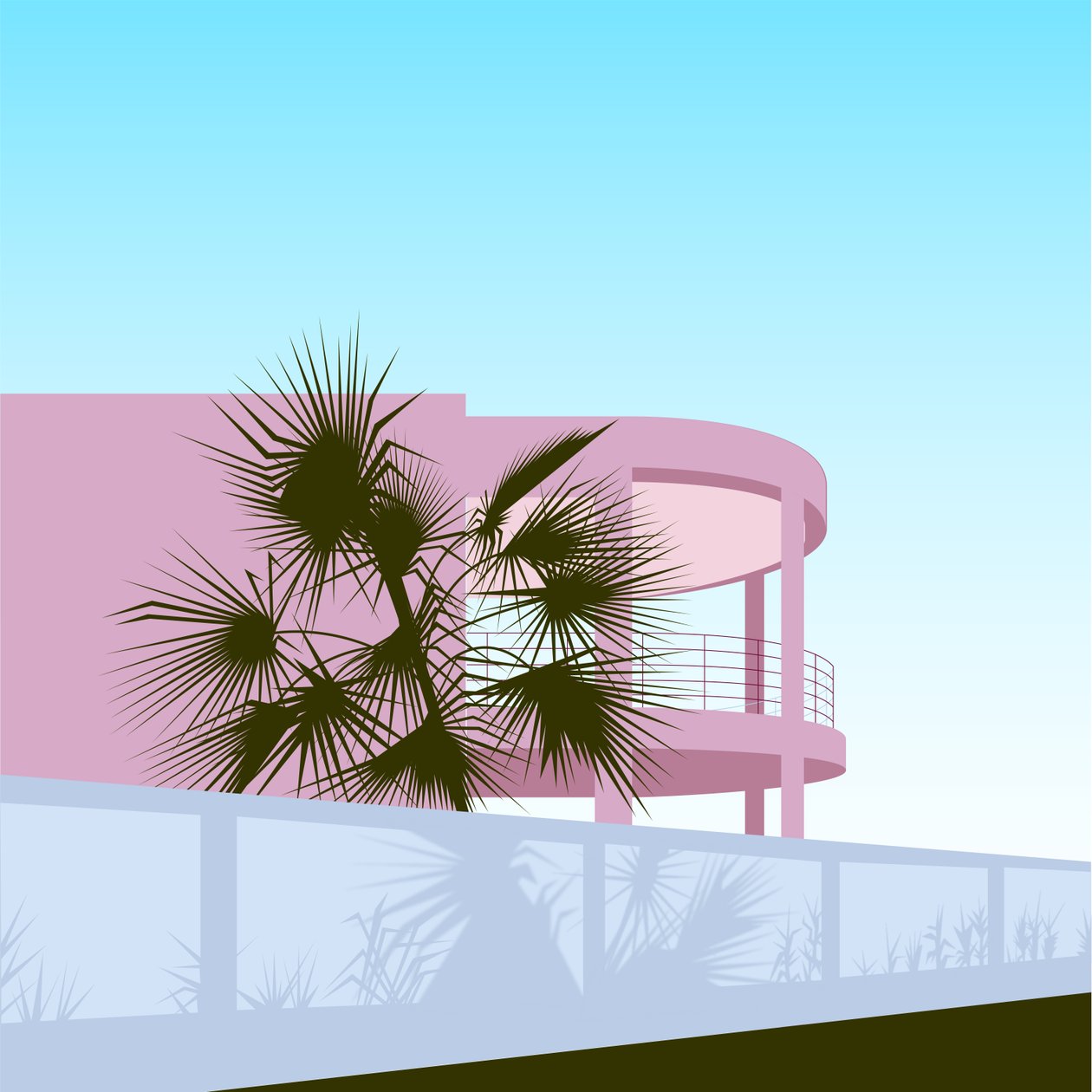 Art Deco strandhus af Claire Huntley